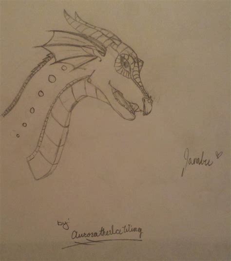 Jambu the the RainWing (Uncoloured) by AuroratheIceWing on DeviantArt