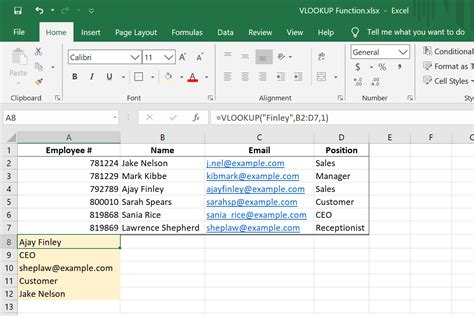 How to Use the VLOOKUP Function in Excel