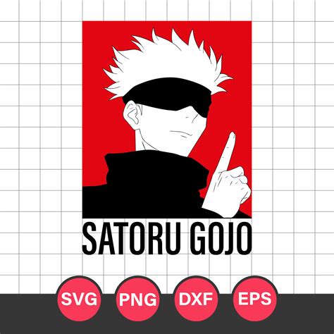 Gojo Satoru Svg, Jujutsu Kaisen Svg, Jujutsu Kaisen Cricut S - Inspire ...