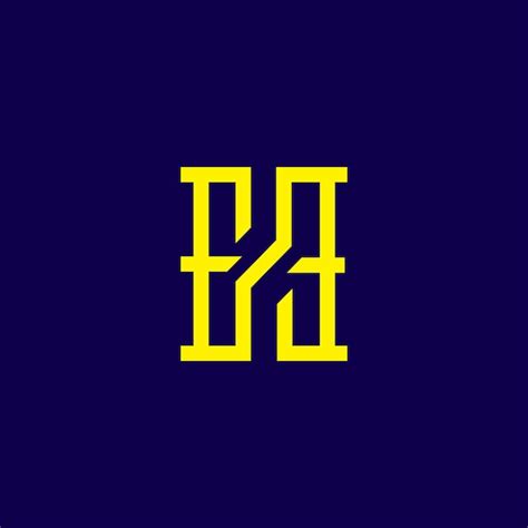 Premium Vector | Flat design letter h logo template