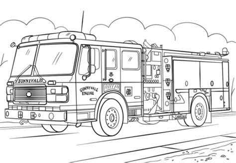 fire truck coloring page free - Use Fire Truck Coloring Page as a ...