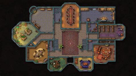 Murder Mystery Mansion (furnished) | Inkarnate - Create Fantasy Maps Online