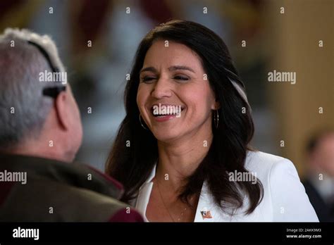 United States Representative Tulsi Gabbard (Democrat of Hawaii) departs ...