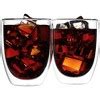 Lemonsoda Double Wall Large Glass Coffee Mugs (12oz ) Set Of 4 : Target