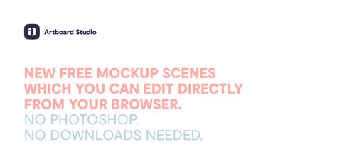 New free mockup scenes - Artboard Studio on Behance