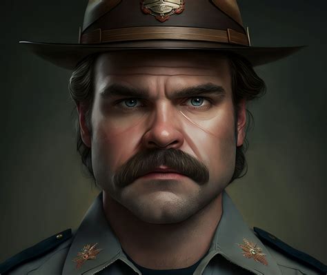 Jim Hopper fan art by AIDreamscapes on DeviantArt