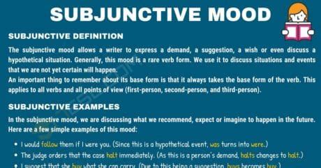 Subjunctive: When to Use the Subjunctive Mood in English Grammar • 7ESL