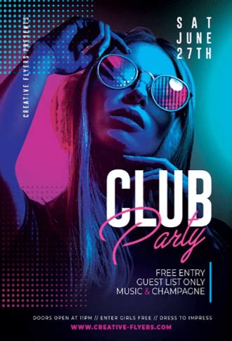 Free Night Club Flyer Template in PSD - PSDFlyer