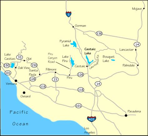 Castaic Lake Directions