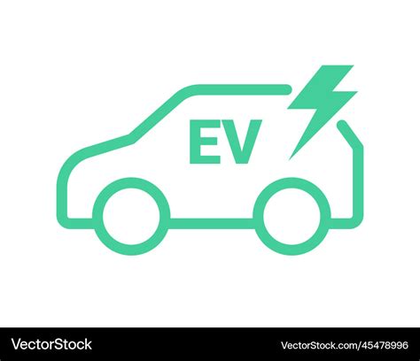 Ev car electric vehicle charger logo icon hybrid Vector Image