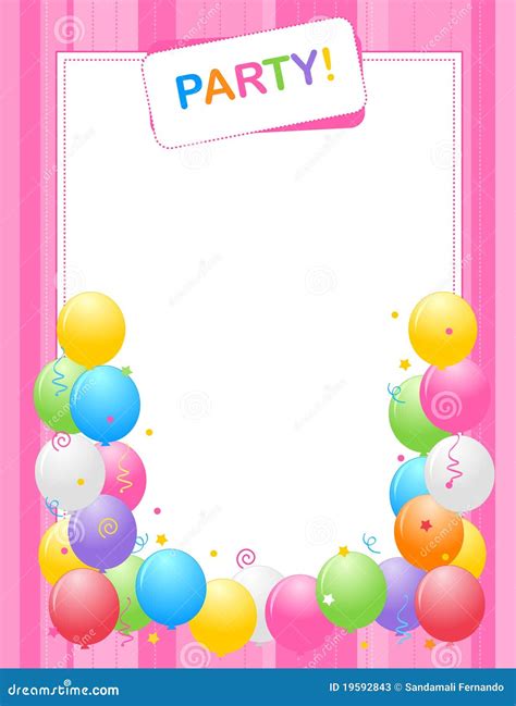 Background Birthday Invitation Card Design - grochow