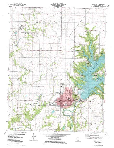 Shelbyville topographic map, IL - USGS Topo Quad 39088d7