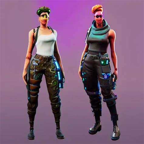 fortnite skin models cyberpunk style concept art skin | Stable Diffusion