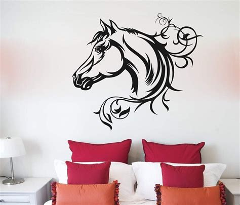 Union Rustic Horse Silhouette Vinyl Wall Words Decal Sticker Equestrian Home Decor Art | Wayfair