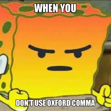 Oxford Comma Meme