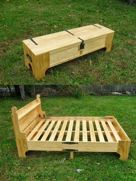 Pallet bed frame 1 - flexible and folding | Founterior