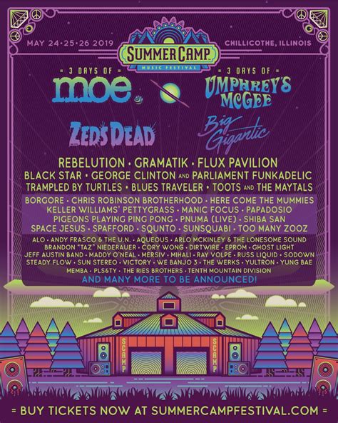 Summer Camp Music Festival 2019 First Round of Artist Announcements | Shralpin Shralpin