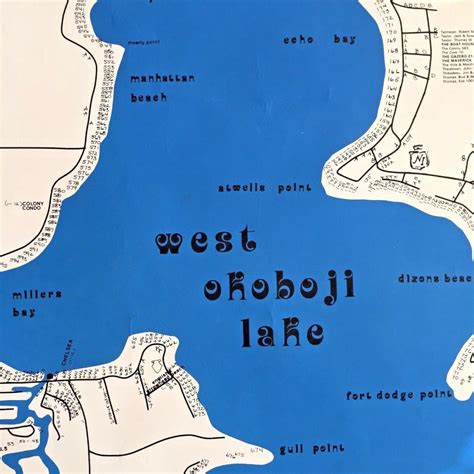 Map Of Lake Okoboji Iowa | Printable Templates Free