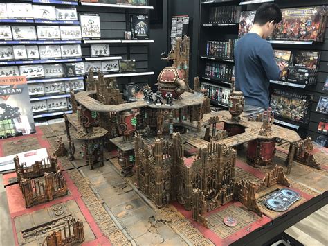 This is the 40k/Killteam game board in Warhammer Tiong Bahru, Singapore ...