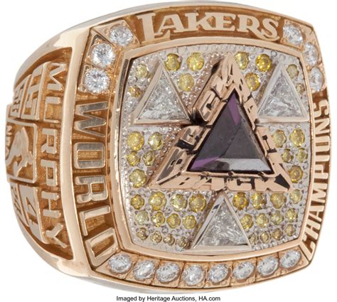 2002 Los Angeles Lakers NBA Championship Ring.... Basketball | Lot #80994 | Heritage Auctions