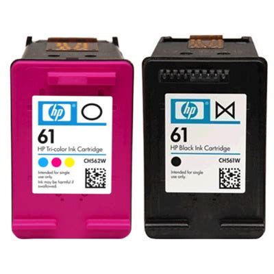 Buy the HP 61 Ink Cartridge Black+ Tri-Colour, Yield 190 pages for HP DeskJet ...