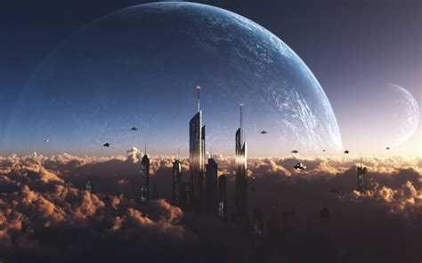 PicZene - Future Space Wallpaper