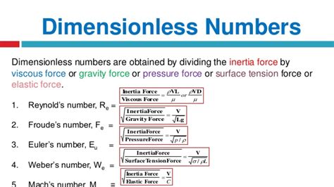 Dimensionless Numbers - The Engineering Concepts