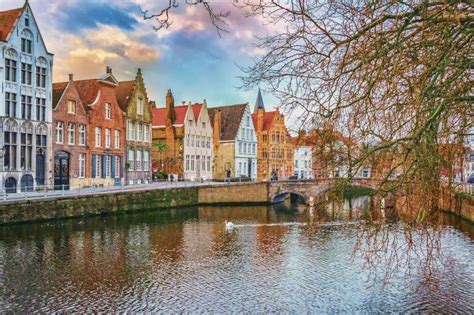 Downtown Bruges, Belgium in Winter Stock Photo - Image of belgium, benelux: 103413244