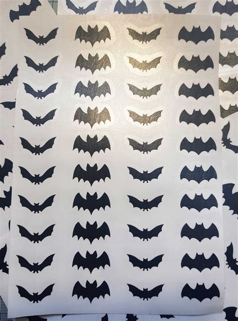 Bat Decals (Set of 40) 2.5cm wide - Goblin Dreams