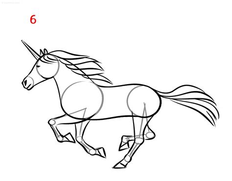 Unicorn Drawing » How to draw a Unicorn