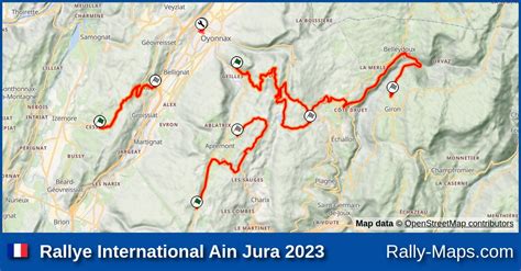 Mapy, Zaplanuj 🌍 Rallye International Ain Jura 2023 [ERT] | RajdTrasa.pl