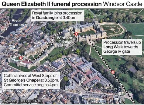 Queen's funeral procession route map in Windsor ahead of committal ...