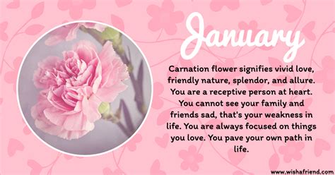 Your Birth Flower is January