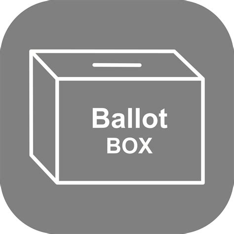 Ballot Box Vector Icon 18824578 Vector Art at Vecteezy