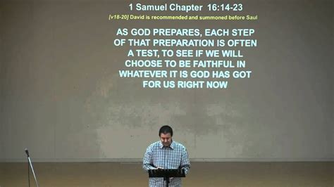 1 Samuel 16;14 23 'Before Honour Is Humility' - YouTube