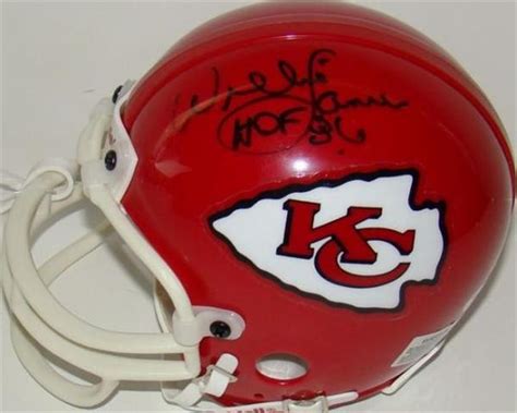 Willie Lanier autographed Mini Helmet (Kansas City Chiefs)