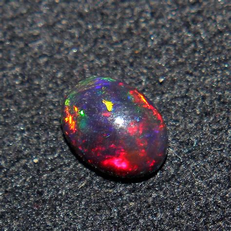 7x5 Mm Opal Natural Black Ethiopian Fire Opal Black Opal - Etsy | October birth stone, Opal ...