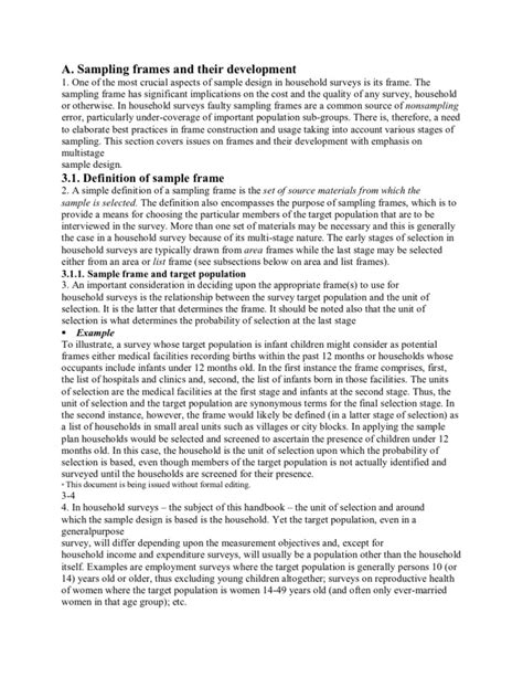 Sample Frame | Sampling (Statistics) | Survey Methodology