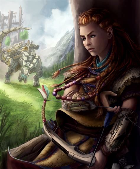 Horizon Zero Dawn Art by Salem Shanouha