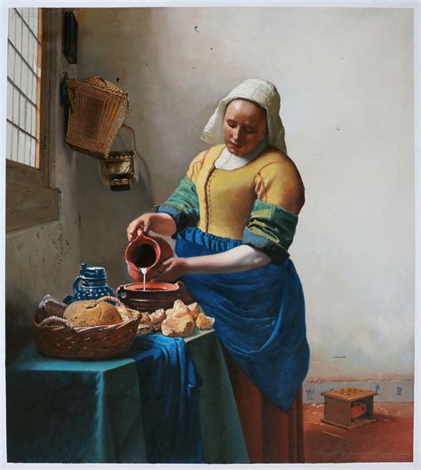 The Milkmaid Johannes Vermeer Hand-painted Oil Painting - Etsy Canada