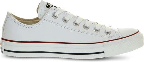 Lyst - Converse All Star Low-top Leather Trainers in White for Men ...