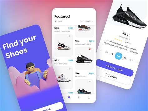 Nike Shoes App by Misha Dupliakin for Elixirator on Dribbble