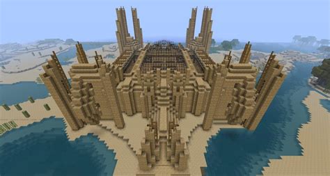 Sandstone-temple / library by Mineorator Minecraft Map