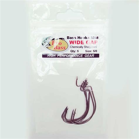 Pro Bass Wide Gap Worm Hook 5/0 - Pro Tackle Store