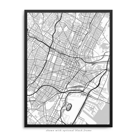 Newark New Jersey Poster – City Map Decor