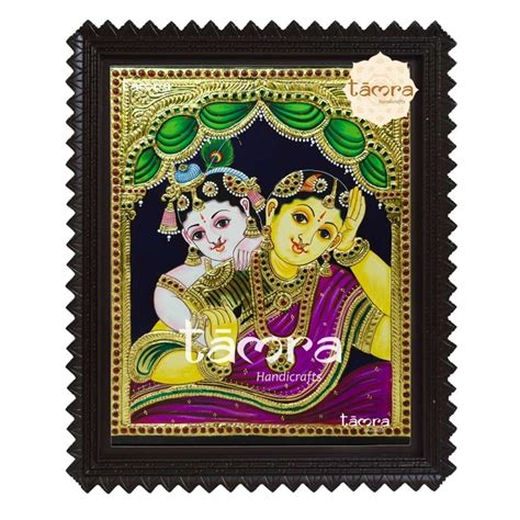 Buy Yashoda Krishna Tanjore Painting From Tamra Handicrafts