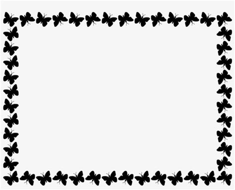 Butterfly Border Clipart Free ↺ - Butterfly Borders And Frames - 900x684 PNG Download - PNGkit