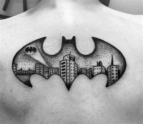 50 Batman Symbol Tattoo Designs For Men - Superhero Ink Ideas