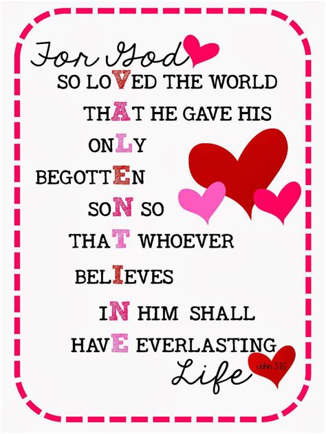 Free Christian Valentine Printables