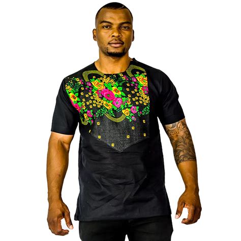 Africa Fashion House Black Patch Tsonga Shirt | Shop Today. Get it ...